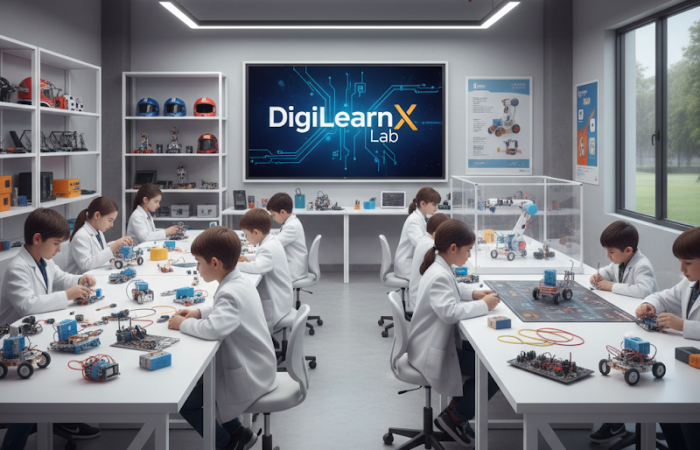 DigiLearnX - (EdTech company for IFP, AI English lab, Robotics & Coding Labs, digital standee/podium/3D displays) - Feature Photo