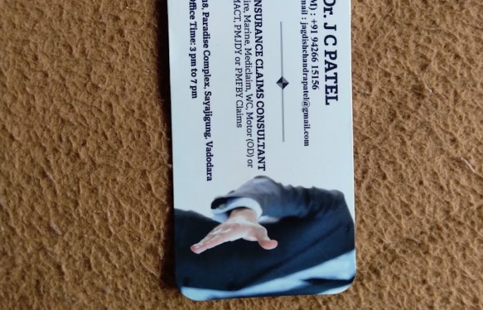 Insurance Claims Consultant-J C PATEL - Feature Photo